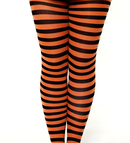 Striped Tights - Pumkin Pie