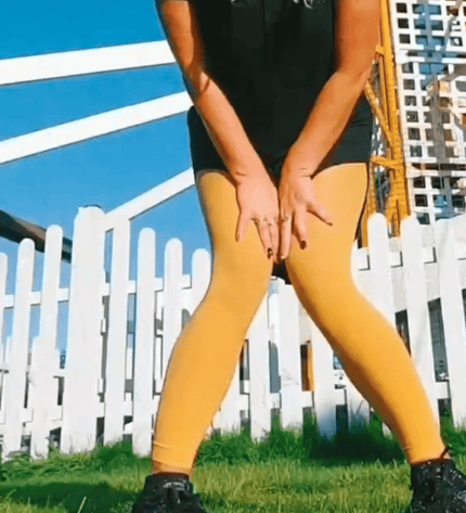 Yellow Footless Tights