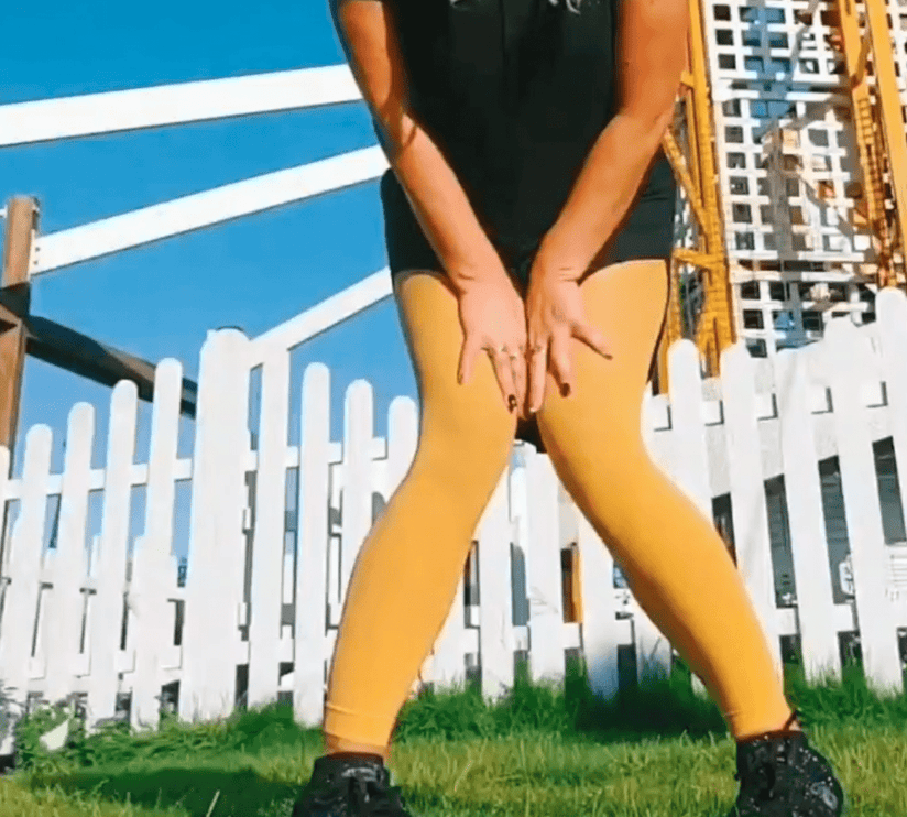 Yellow Footless Tights