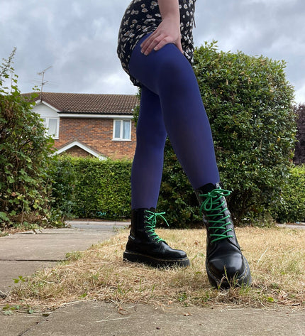 120 Denier French Blue Tights