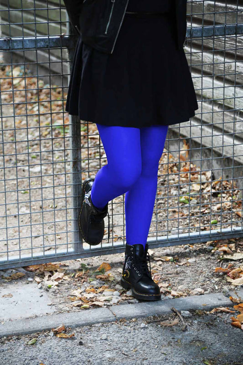 50 Denier Electric Royal Blue Tights