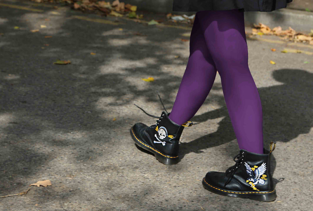 50 Denier Eggplant Tights