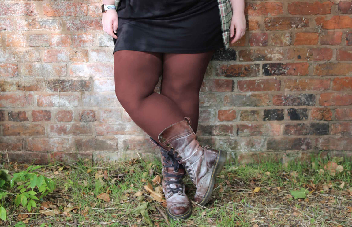 120 Denier Brown Tights