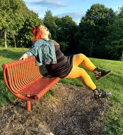 Yellow Footless Tights