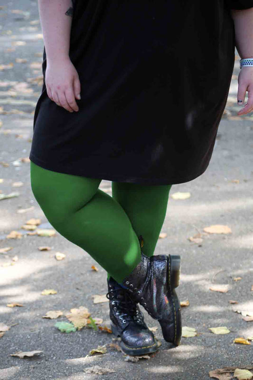 120 Denier Green Tights