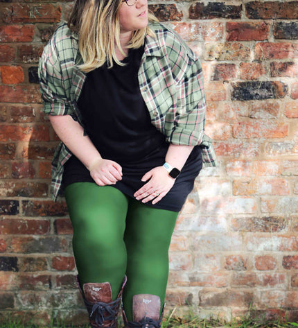 120 Denier Green Tights