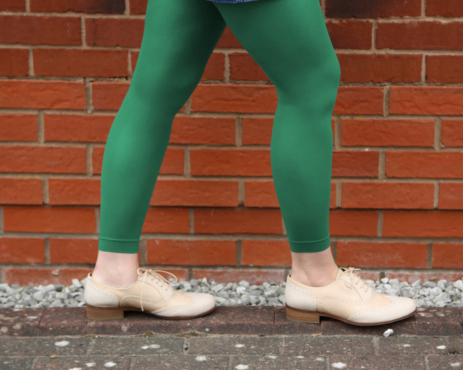 Green Footless Tights