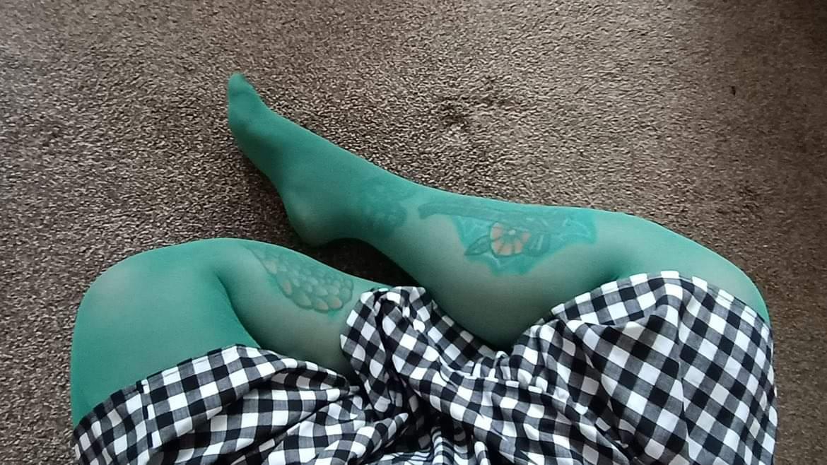 50 Denier Green Tights