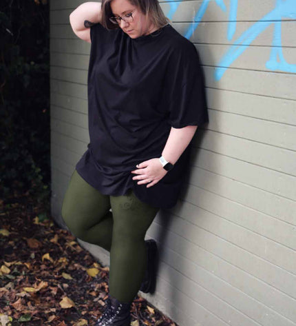 80 Denier Khaki Tights
