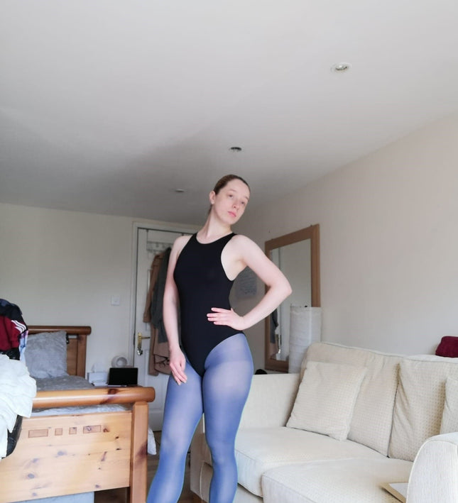 50 Denier Cool Breeze Blue Tights