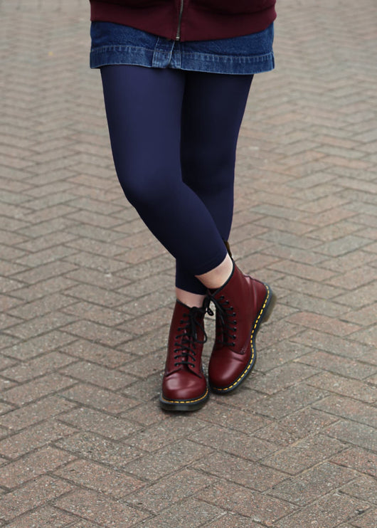 Midnight Navy Footless Tights