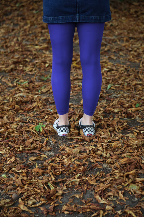 Electric Royal Blue Footless Tights
