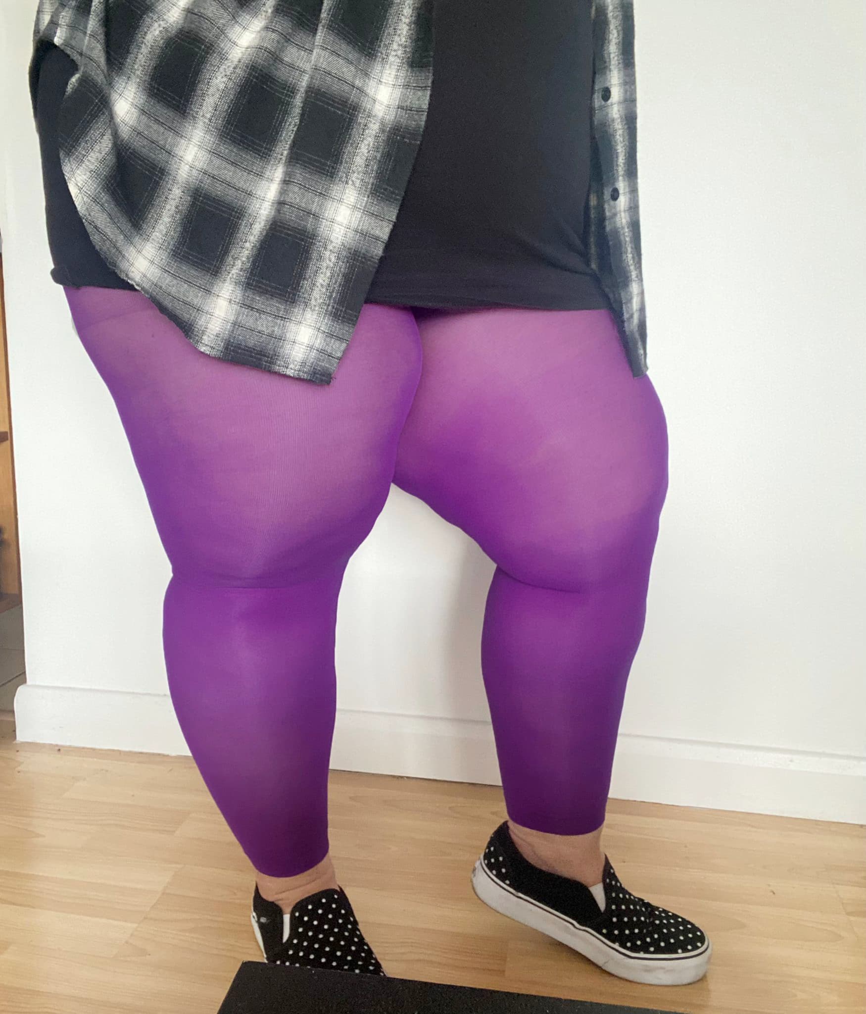 Purple Reign Footless Tights – FoxyTights