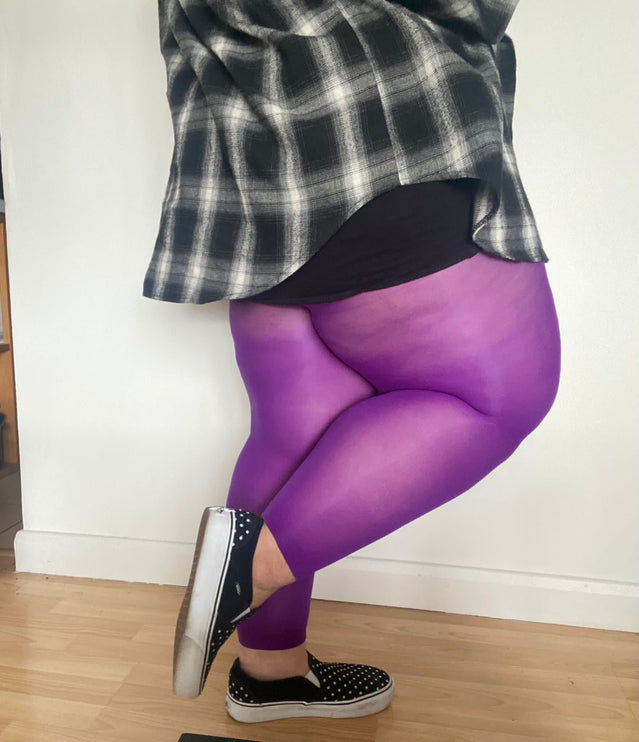 Purple Reign Footless Tights