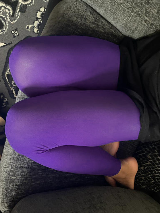 Eggplant Footless Tights