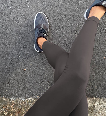 Charcoal Grey Footless Tights