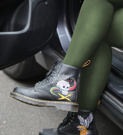 50 Denier Khaki Tights