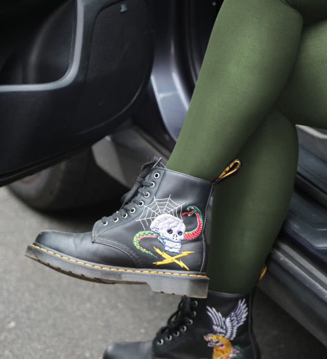 50 Denier Khaki Tights