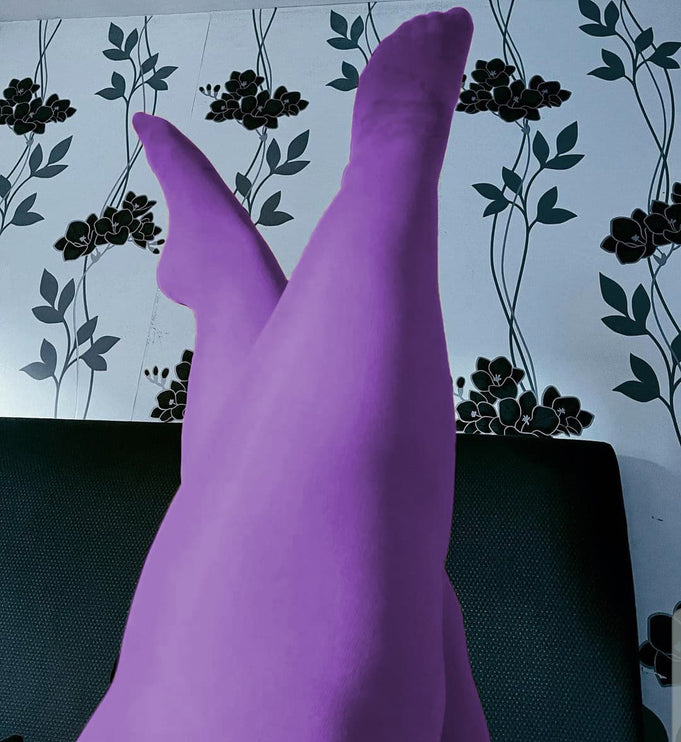 120 Denier Eggplant Tights