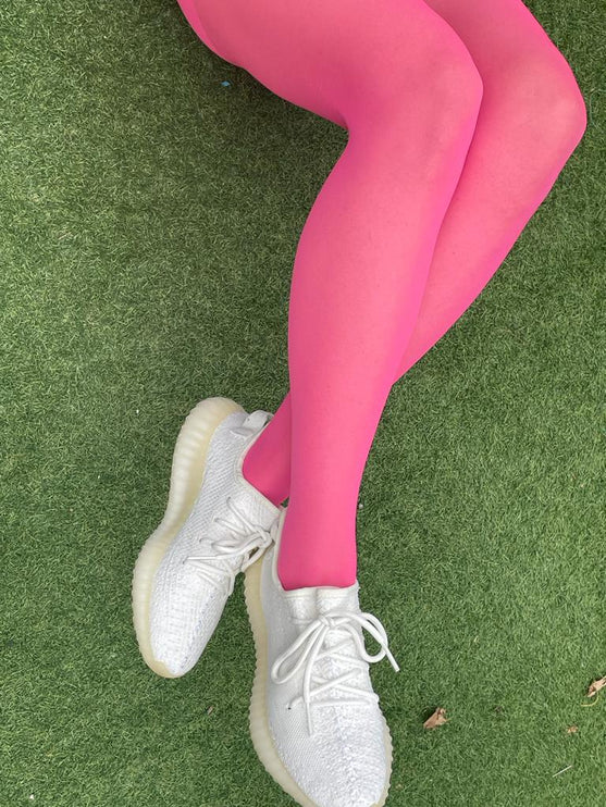 15 Denier Hot Pink Starburst Tights