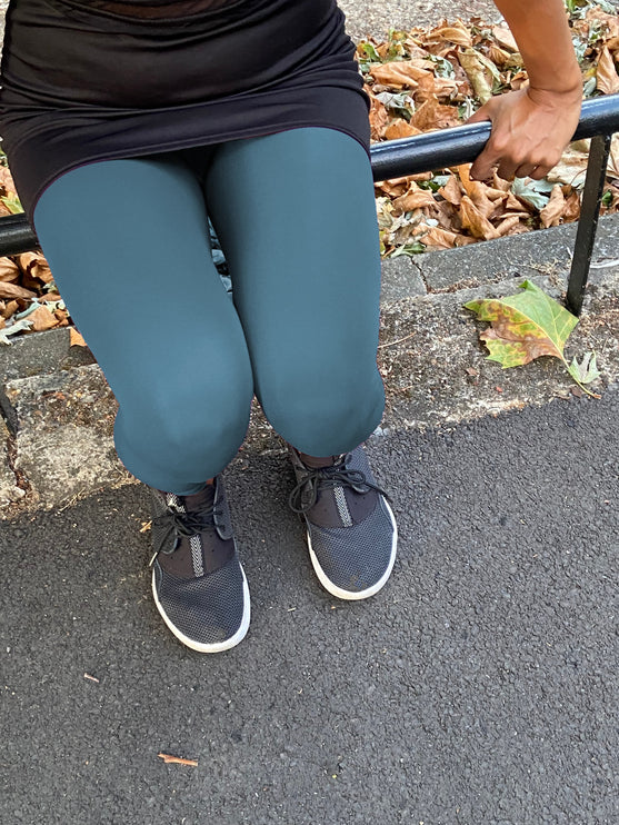 Teal Footless Tights