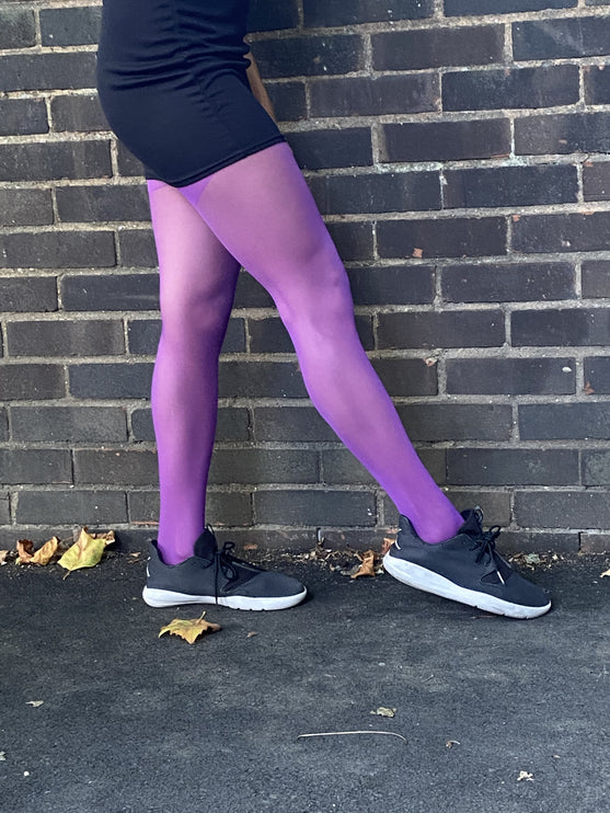 50 Denier Eggplant Tights