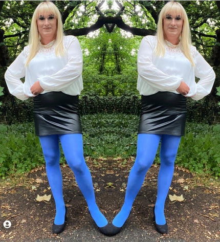 80 Denier Electric Royal Blue Tights