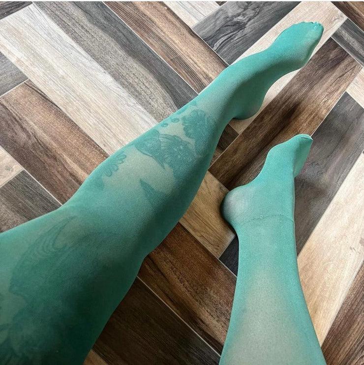 50 Denier Green Tights