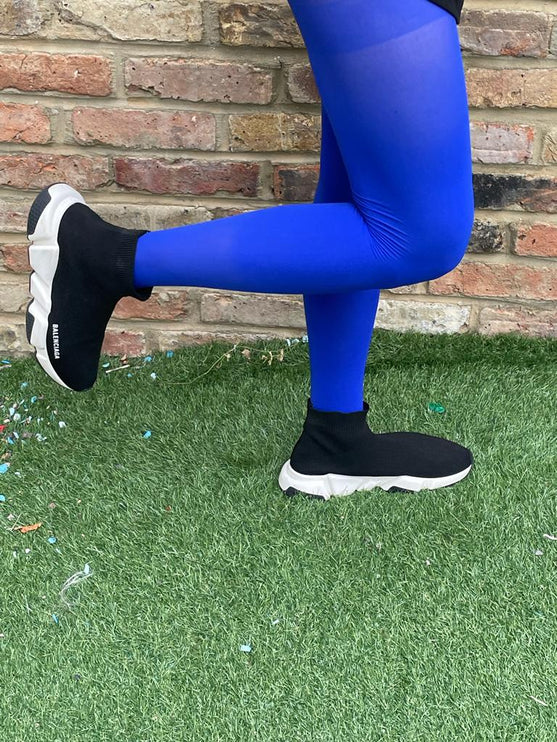 50 Denier Electric Royal Blue Tights