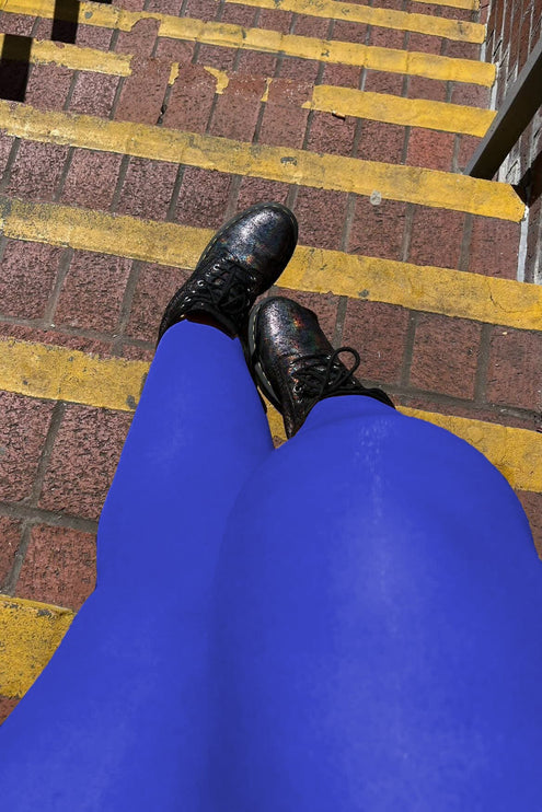 120 Denier Electric Royal Blue Tights