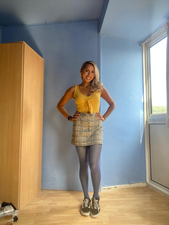 120 Denier Pale Grey Tights