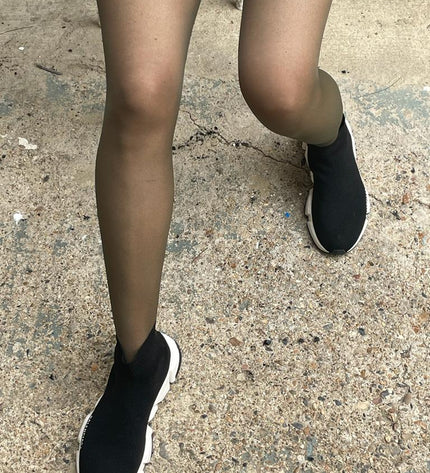 15 Denier Khaki Tights