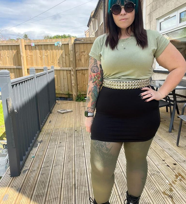50 Denier Khaki Tights