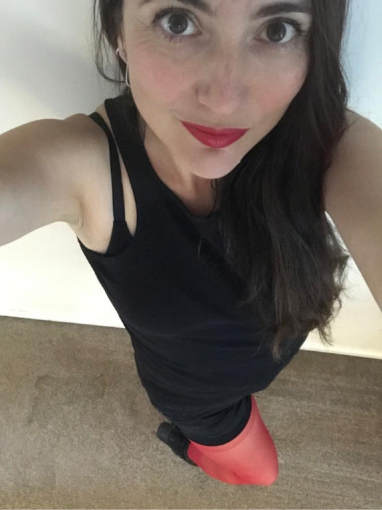 50 Denier Red Passion Tights