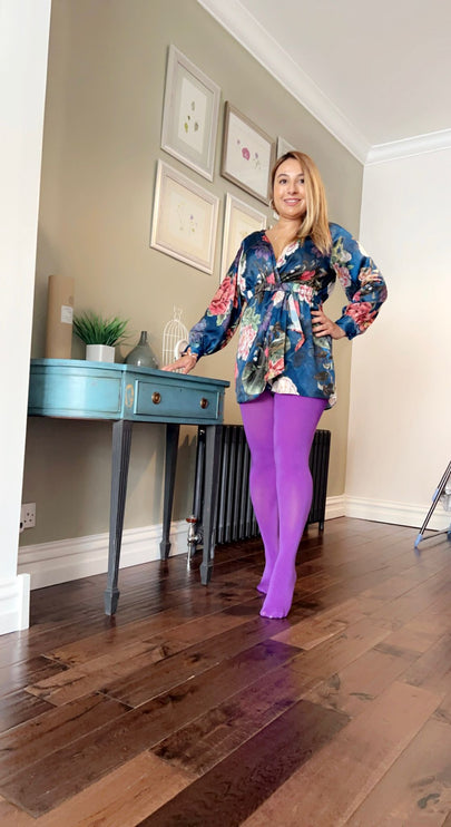 80 Denier Purple Reign Tights