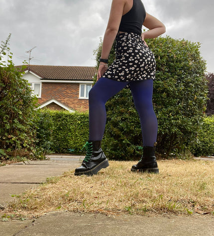 120 Denier French Blue Tights