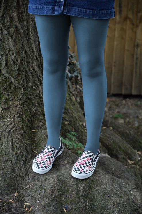 50 Denier Teal Tights