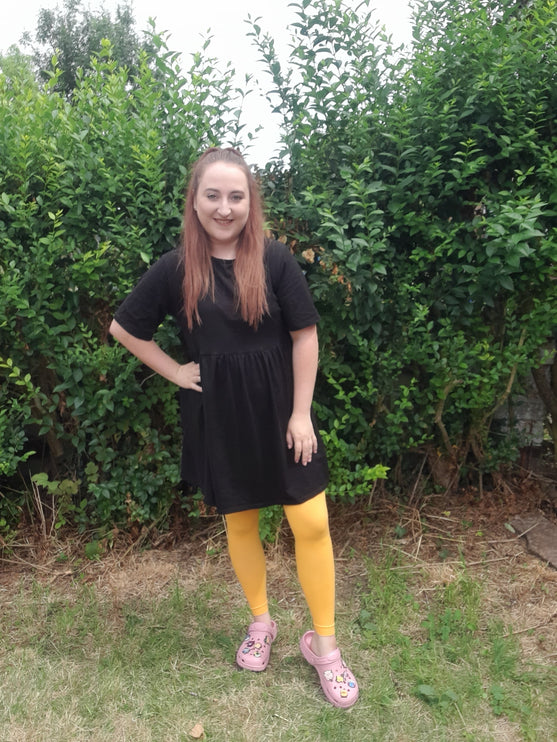 Yellow Footless Tights