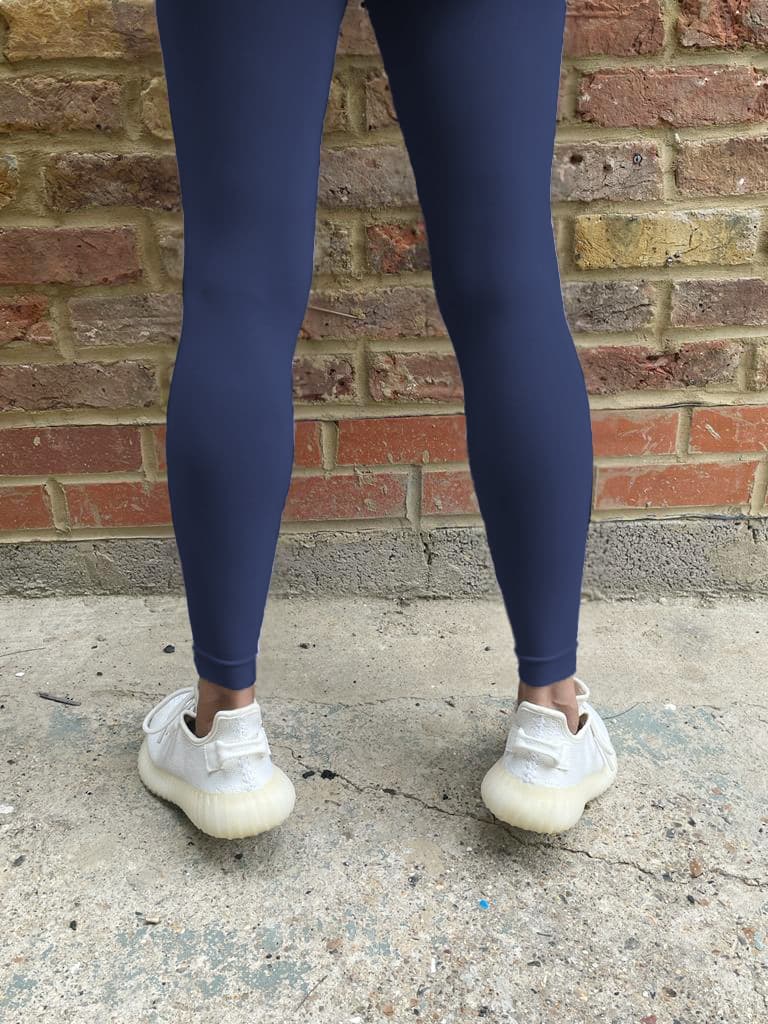 Blue Footless Tights