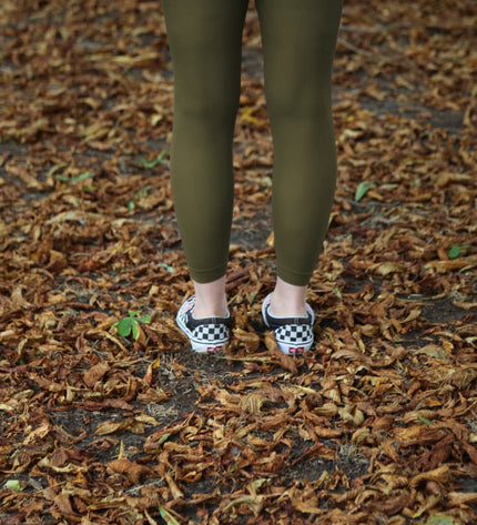 Khaki Footless Tights