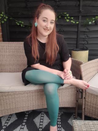 Green Footless Tights