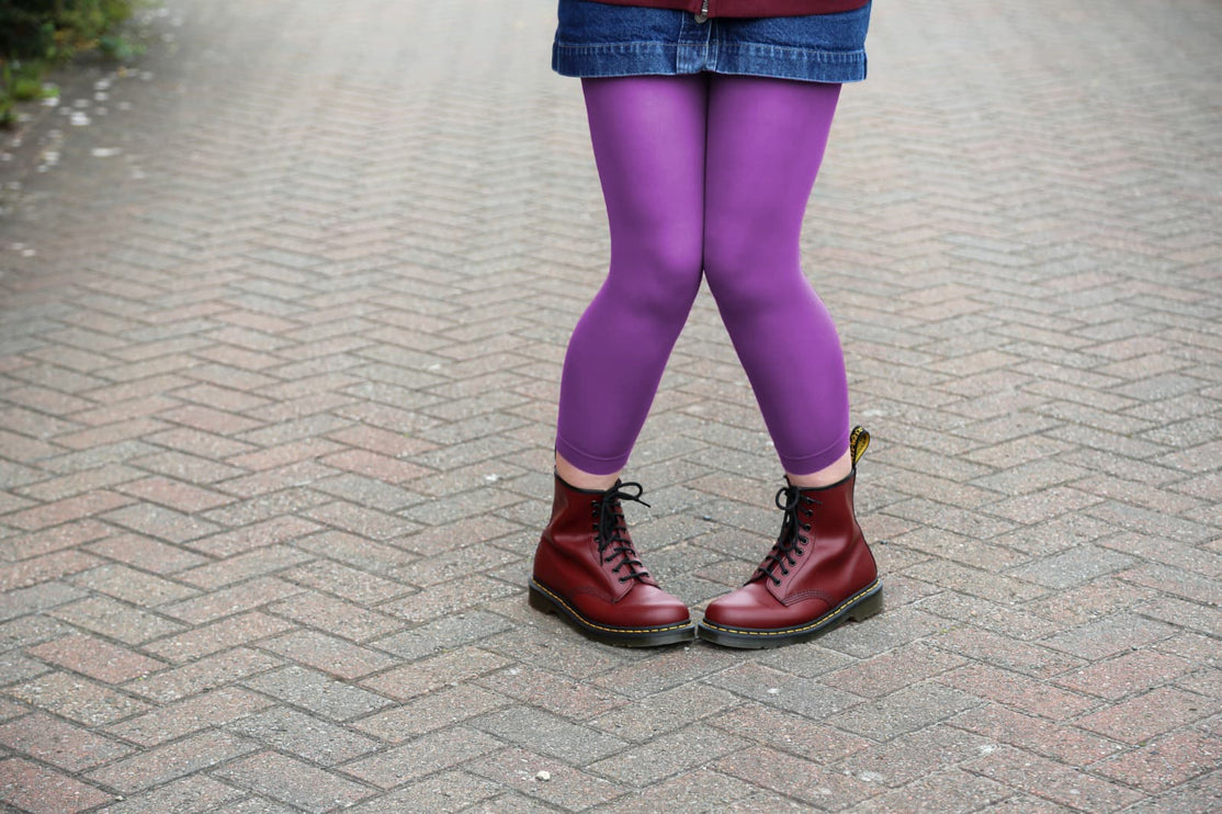 Purple Reign Footless Tights