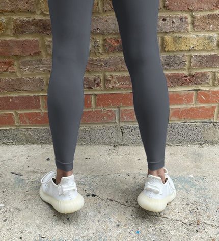 Charcoal Grey Footless Tights
