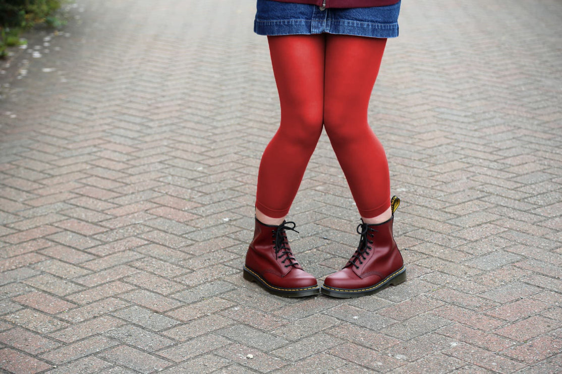 Red Passion Footless Tights