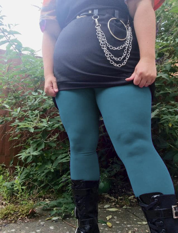 120 Denier Teal Tights