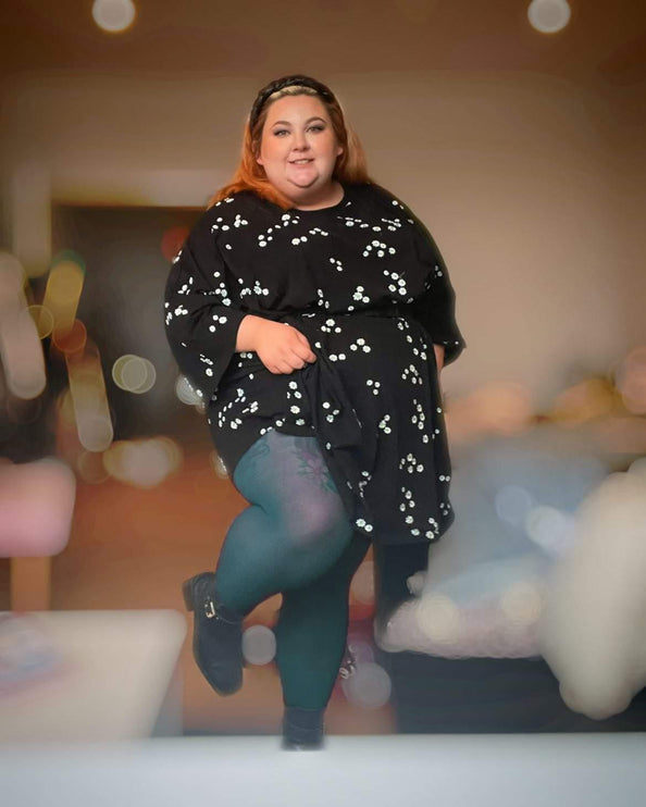 50 Denier Teal Tights